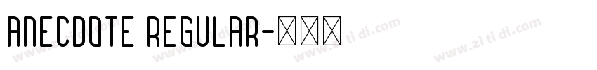 Anecdote Regular字体转换